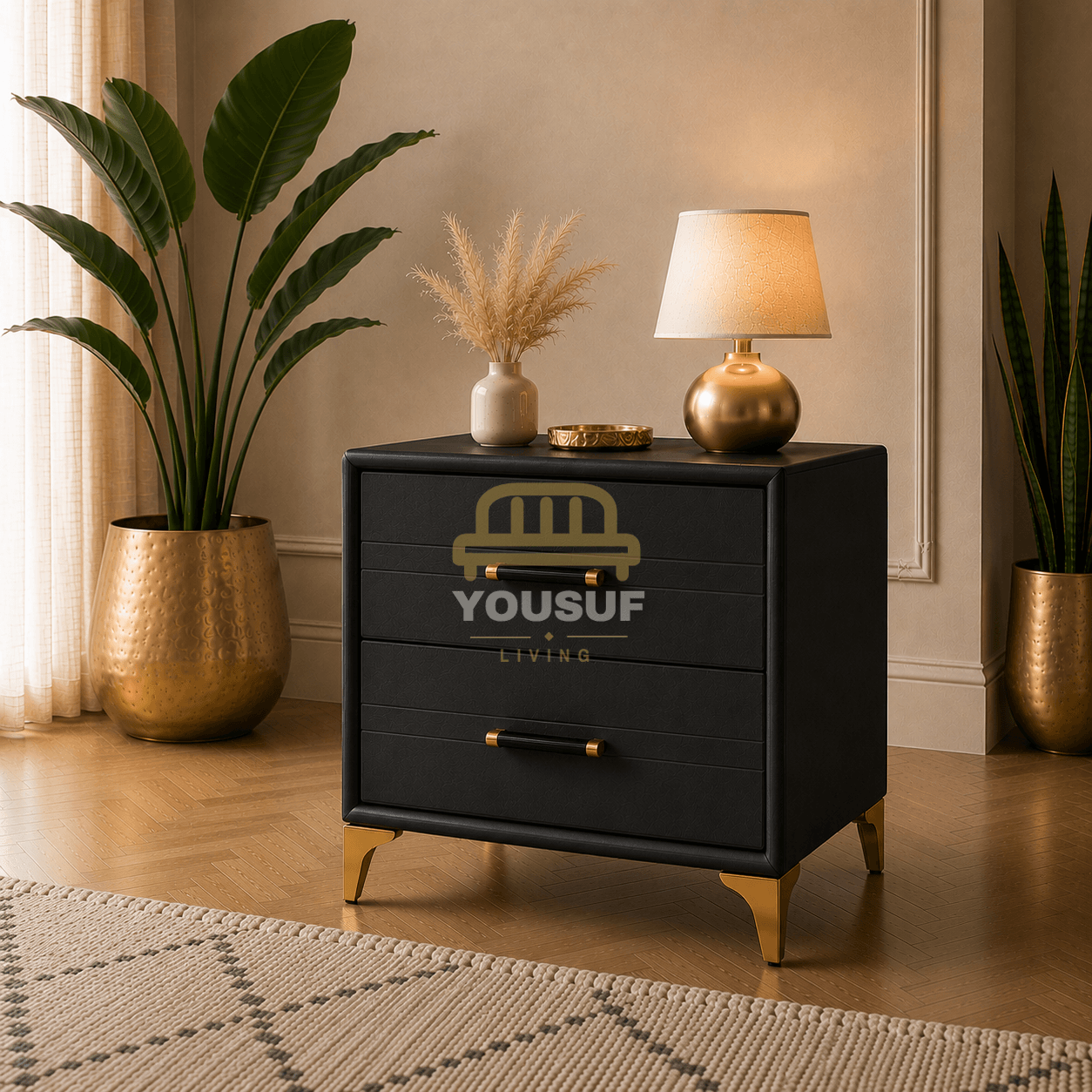 Cloud Flare-Leg Nightstand