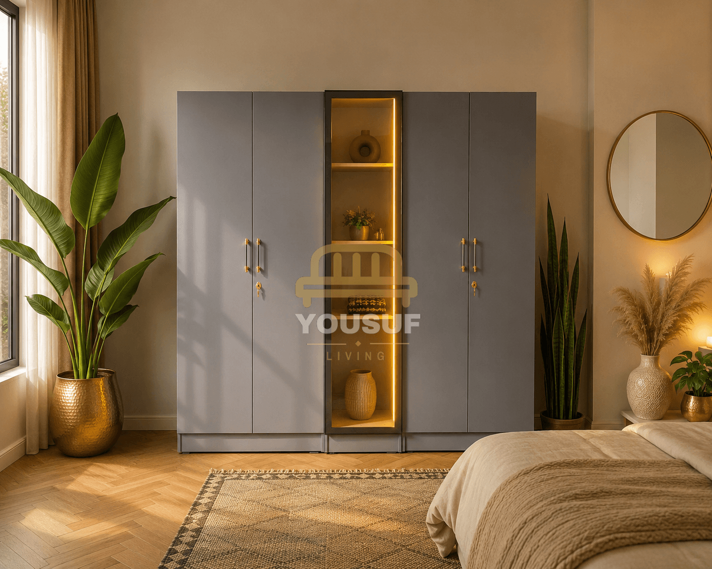 Glass Niche Wardrobe
